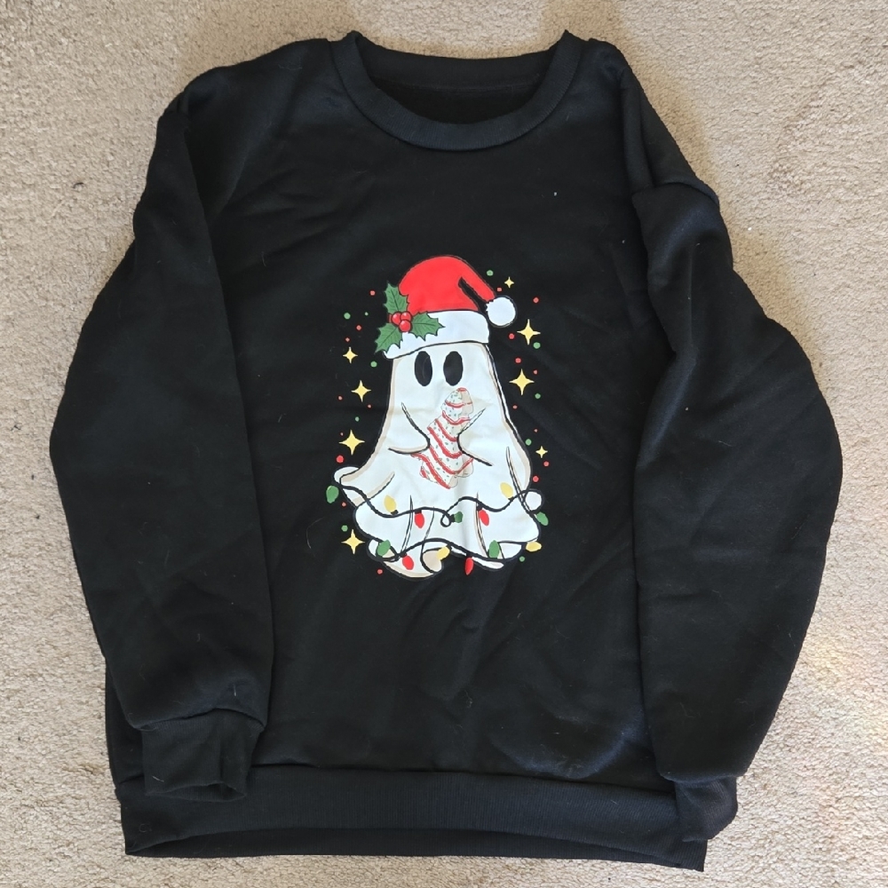 Black Ghost Christmas Sweater